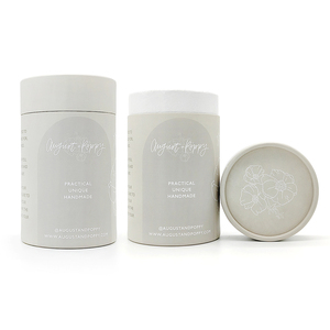 Tùy Chỉnh Cấp Thực Phẩm Xi Lanh Nhôm Cứng Nhắc Xi Lanh Tròn Các Tông Cán Cạnh Giấy Ống Hộp Cho Lon Trà Mật Ong Lọ Cà Phê - Product Image 1