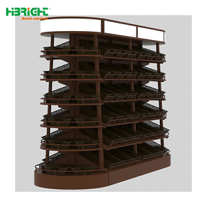 Có thể lắp ráp công suất lớn siêu thị cửa hàng tạp hóa Trái Cây Rau Rack hiển thị có giỏ nho - Product Image 1