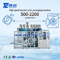 Machine d'emballage de capsules de lessive pneumatique haute vitesse, efficace, écologique et économe en énergie, avec remplissage, scellage et contrôle PLC