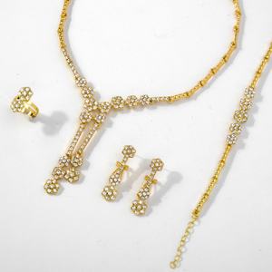 Juego de Joyería Africana para Novia Zeadear, Chapado en Oro de 14K con Circonita, para Bodas, Compromisos y Fiestas - Product Image 2