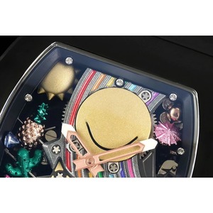 Montre de sport de luxe haut de gamme personnalisée 88 Tourbillon avec visage souriant, automatique, mécanique, en forme de barillet, pour la plongée, de haute qualité - Product Image 3