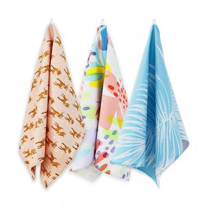 Wholesale Custom Design Microfiber Kitchen <b>Tea</b> Polyester Absorbent Dish Towels Compressed Sublimation Cleaning - Product Image 2