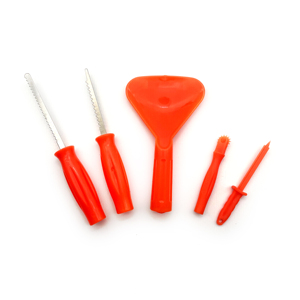 パンプキンカービングツール5ピースセットコンビネーションステンレス鋼パンプキンカービングナイフ - Product Image 6