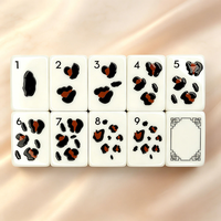 160 tuiles de Mahjong américaines de luxe gravées, thème Forêt tropicale géante, vente en gros, prêtes en environ 5 jours