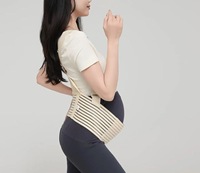 Ceinture de Maternité en Gros – Ensemble 3 Pièces : Bande de Soutien Ventral et Dorsal pour la Grossesse, Réglable, Respirante et Élastique
