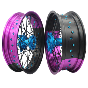 Roues de moto tout-terrain en alliage d'aluminium bicolores de <span class=keywords><strong>17</strong></span> <span class=keywords><strong>pouces</strong></span>, marque OEM, garantie de 12 mois pour YZ 250 YZF450 - Product Image 1