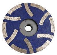 Meule diamantée à coupelle de 4 pouces (100 mm) remplie de résine pour le ponçage du granit et le collage métallique