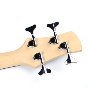 Bajo eléctrico brillante de 4 cuerdas de estilo moderno, cuerpo sólido con pastillas dobles, multicolor opcional para principiantes - Product Image 3