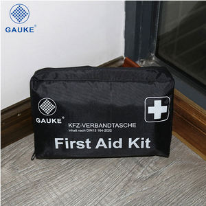 Gauke estándar de la UE botiquín de primeros auxilios bolsa de coche de emergencia médica con Velcro DIN 13164 compatible - Product Image 1