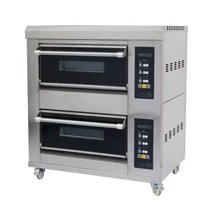 Commercial Two Deck 2 Trays Pizza Pastry Bread Toast Baking Electric Oven