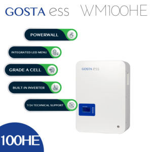 GOSTA WM100HE 5KWH 10KWH stasiun daya dinding sekrup perekat UPS Back up garasi ev Lifepo4 baterai rumah Lithium - Product Image 5
