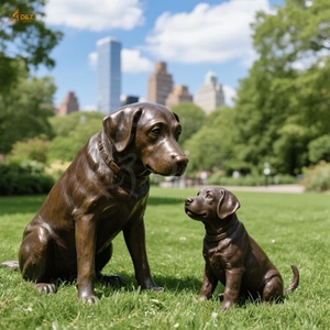 Escultura <span class=keywords><strong>de</strong></span> Perro <span class=keywords><strong>de</strong></span> Chocolate en Bronce Fundido en Frío <span class=keywords><strong>de</strong></span> Primera Calidad, Estatua Detallada <span class=keywords><strong>de</strong></span> Perro <span class=keywords><strong>de</strong></span> <span class=keywords><strong>Caza</strong></span>, Decoración Pública para Parques, Escultura <span class=keywords><strong>de</strong></span> Labrador en Bronce - Product Image 3