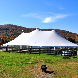 Tente de réception extérieure de luxe sur mesure, grande tente de mariage blanche, carpas pour événements, chapiteau en aluminium pour 100, 200, 300, 500 personnes - Product Image 1