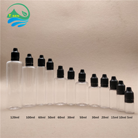 Vide 10ml 30ml 50ml 60ml 100ml 120ml bouteille compte-gouttes d'huile liquide en plastique PET bouchon à l'épreuve des enfants bouteilles de jus à presser