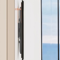 Soporte de Pared para TV LED Plano SY006 para Oficina en Casa, Ajustable para Pantallas de 32-75 Pulgadas, Soporte Fijo para TV