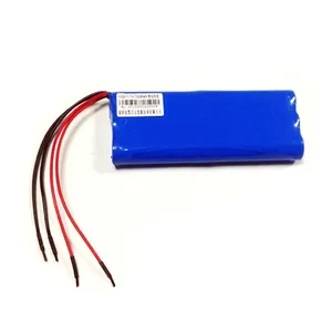 Rechargeable lithium ion 18650 11volt 12v 4000mah 4ah 5.2ah 5000mah 5200mah battery pack 3s2p 3S1P with wire and conector
