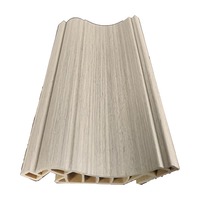Corniche Courbe Moderne en Composite Fibre de Bois de Bambou Étanche MD100, Profil E0, Anti-formaldéhyde et Ignifuge pour Hôtels et Salons