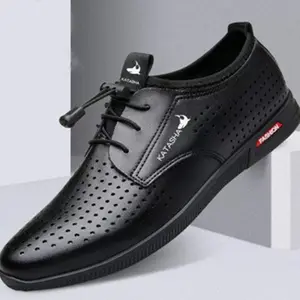 Bahar yeni deri erkek iş rahat ayakkabılar İngiltere resmi deri ayakkabı erkekler için nefes elbise ayakkabı