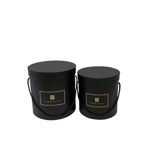 Оптовая продажа, вертикально поставка букета цветов, коробка для доставки букета роз и лилии, сухая цветочная упаковка, Круглая Бумажная Цветочная коробка - Product Image 2