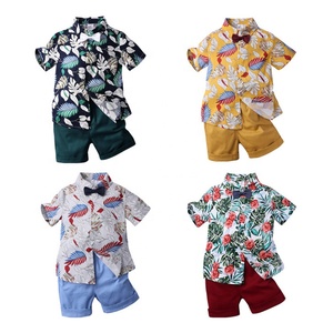 เสื้อผ้าเด็กขายดี ชุดเสื้อผ้าเด็กเกาหลีแบบเป็นมิตรกับสิ่งแวดล้อม ขายส่ง ชุด 2 ชิ้น - Product Image 1