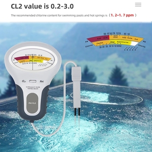 Hedao Nível Cloro Medidor 7.2 a 7.8 <span class=keywords><strong>pH</strong></span> Digital Água Qualidade Tester Para Piscina - Product Image 3