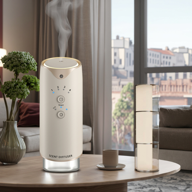 Essential Oil Wireless Scent Diffusers for Living Room Smart Portable Ultrasonic Nebulizer Portable Diffuser for Air Purifier