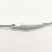 OEM personalizado impermeable DC5521 DC cable de extensión 22AWG cable plano para cámaras de vigilancia de seguridad