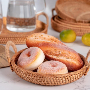 Cesto per il Pane con Coperchio e Manico in Canna, Decorazione per Capodanno Cinese, Contenitore per Frutta e Verdura, Regalo Artigianale, Cesti Macramè <span class=keywords><strong>da</strong></span> <span class=keywords><strong>Appendere</strong></span> - Product Image 5