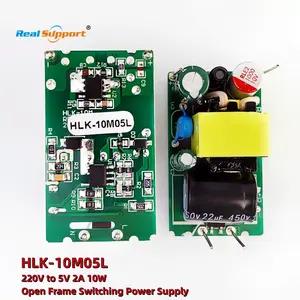 220V ~ 5V 2A 10W 강압 전원 공급 장치 모듈 AC-DC 오리지널 HLK-10M05 HLK-10M05L 오픈 프레임