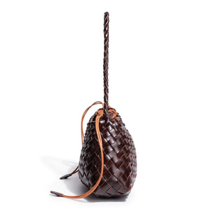 Bolso de Hombro Cruzado de PU para <span class=keywords><strong>Mujer</strong></span> con Cordón Trenzado, Bolso de Mano de Moda con Logotipo Personalizado, Bolso Tote de PU Tejido - Product Image 3