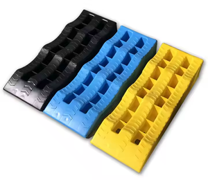 Rampa de Seguridad de Plástico HDPE de 3 Niveles, Rampa Elevadora para Autos, Rampas de Servicio para Vehículos para Cambios de Aceite - Product Image 1