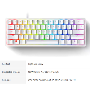 Huntsman Mini 61 Keys Rgb Lighting Wired Gaming Mechanical <b>Keyboard</b>, Paragraph Optical Axis Huntsman Mini Gaming <b>Keyboard</b> - Product Image 3