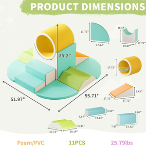 Combinaison de glisse et de ramper en mousse pour bébés, équipement d'entraînement sensoriel pour enfants de 4 à 6 ans - Product Image 2