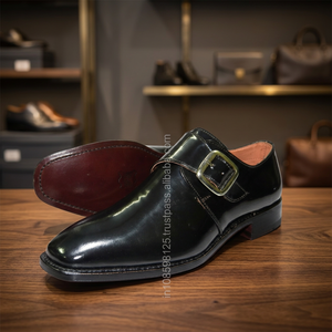 รองเท้าหนังผู้ชายคุณภาพพรีเมียมแบบสวม ดีไซน์ Monk Strap ระบายอากาศได้ดี ขายดีที่สุด หลายสี แห้งเร็ว กันน้ำ กันลื่น - Product Image 2
