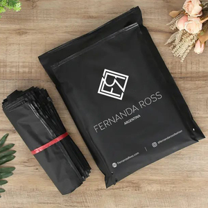 Tùy chỉnh bao bì nhựa túi mờ màu đen mờ dây kéo túi thương hiệu Logo tái sử dụng quần áo túi bao bì với logo - Product Image 3