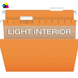 TCS 25/BX 1/5 taille lettre découpée papier <span class=keywords><strong>Kraft</strong></span> Orange recyclé fournitures de bureau pour intérieurs dossiers suspendus fichiers suspendus - Product Image 2