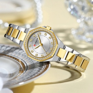 Montre à quartz CURREN 9100 originale pour femmes, élégante et tendance, en acier inoxydable, étanche - Product Image 3