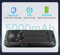 PDA Móvil Android de 5.5 Pulgadas con Escáner de Códigos de Barras 1D/2D, Lector RFID NFC, Tablet PC Resistente para Gestión de Inventario Logístico, Octa-core