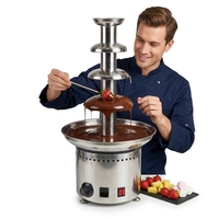 Offre Spéciale – Machine Électrique Moderne à 5 Niveaux en Acier Inoxydable pour Faire Fondre et Tempérer le Chocolat 110V/220V CT-CF1205 – Idéale pour Hôtels et Fontaines à Chocolat