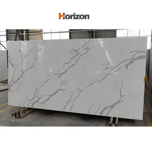 Quartz Countertop Slab China Artificial Stone Calacatta White Artificial Quartz Stone