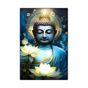 Wholesale Crystal Porcelain Diamond <strong>Painting</strong> <strong>Buddha</strong> Wall Art Religious <strong>Canvas</strong> Mural Living Room Wall Artist Home Decor <strong>Painting</strong> - Product Image 6