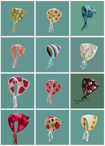 Custom 43 Designs Crochet Bandana <strong>Headband</strong> Head Scarf Hairband for Women Knitted Hair Accessories for Festival <strong>80s</strong> Hair Styling - Product Image 5