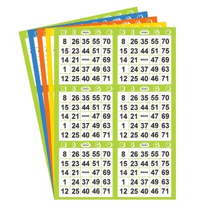 Cartes de Bingo Personnalisables – Nouveau Design, Vente Chaude, Impression Offset, Carton Personnalisé, Taille et Forme Ajustables, Numérique - Product Image 2