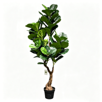 Ficus artificiel réaliste, plante artificielle en forme de figuier pour la décoration du salon ou de l'hôtel