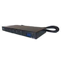 Unité de distribution d'alimentation intelligente CFCX pour centre de données, courant nominal 16A, 4-6(6) prises AC, mise à la terre, GFCI, réseau WiFi, industriel