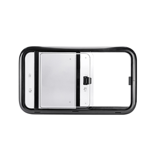 Ventana Lateral Corredera <span class=keywords><strong>para</strong></span> RV con Marco Negro, <span class=keywords><strong>Ventanas</strong></span> Bloqueables <span class=keywords><strong>para</strong></span> Caravana/Camper con Vidrio Aislante <span class=keywords><strong>para</strong></span> Conversión de Remolque de Viaje - Product Image 1