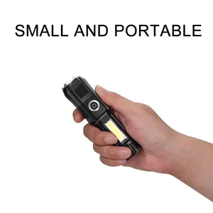 2025 phổ biến từ lumens cao liinterna đèn lồng COB nhựa ngoài trời có thể sạc lại <span class=keywords><strong>LED</strong></span> <span class=keywords><strong>Torch</strong></span> ánh sáng đèn pin chiến thuật - Product Image 5