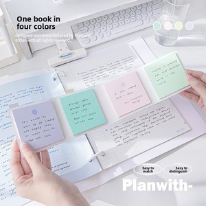 Planwith Customizable Foldable Sticky <strong>Notes</strong> Colorful Adhesive Tearable Memo Pad 4 Colors Student <strong>Exam</strong> Study Office Stationery - Product Image 4