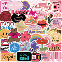 Pegatinas Personalizadas de Dibujos Animados, Estilo Retro Europeo y Americano, Pegatinas Impermeables para Maletas y Cuadernos