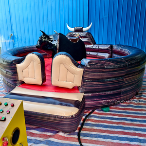 Taureau mécanique commercial taureau mécanique de taille personnalisée avec tapis gonflable tour de taureau mécanique gonflable pour adultes - Product Image 1